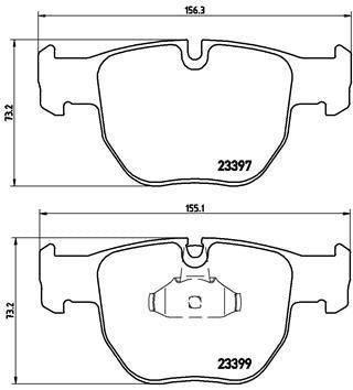 Brembo P44012 Brake Pad Front Land Rover Range Rover III 3.0 Td6 02>12 — Brake Pads