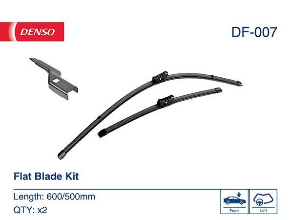 Denso DF-007 Wiper Blade Front Set Audi A4 A5 Q5 Macan 08- — Wipers