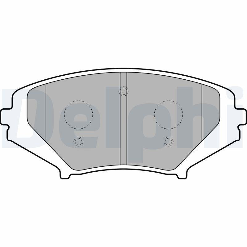 Delphi LP1867 Brake Pad Front Rx-8 1.3 03-12 1 Piece
