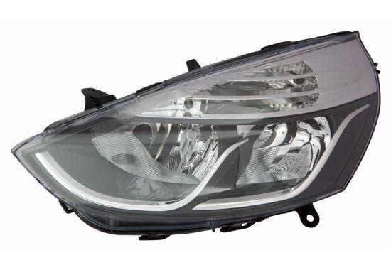 Depo 551-1197LMLDEM2 (Lighting) / Front Headlight Left Black-Chrome with Motor Renault Clio IV Hb 12 — Headlights