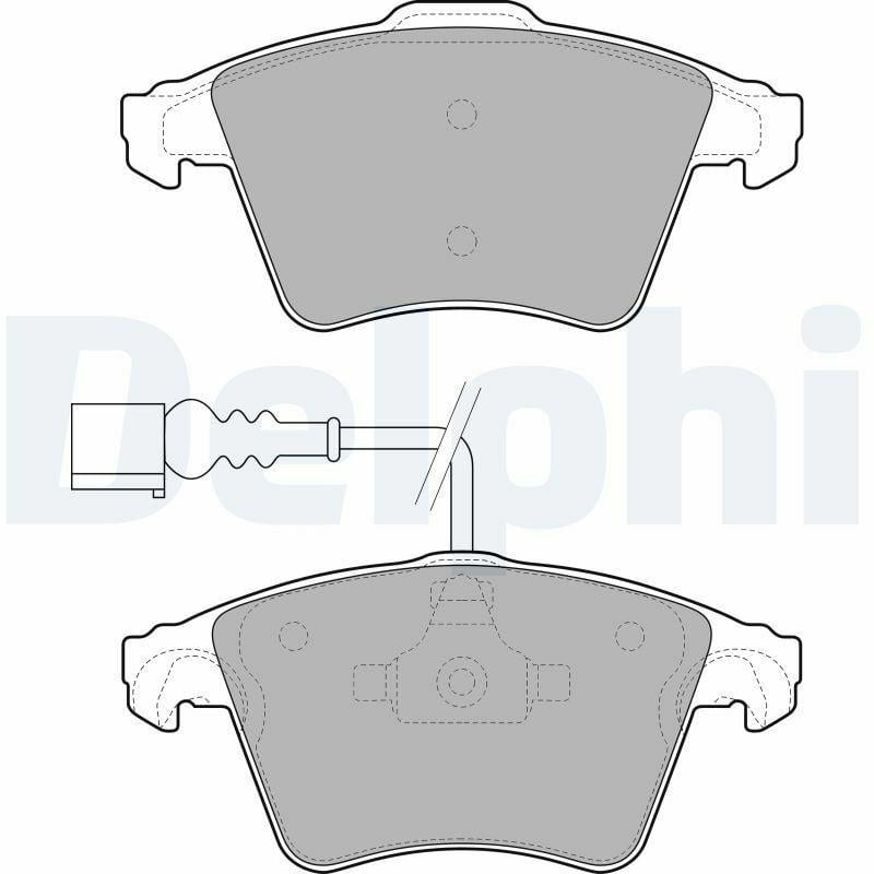 Delphi LP1950 Brake Pads for Volkswagen Touareg (2003-2016) - V6, V10 TDI and 3 more models