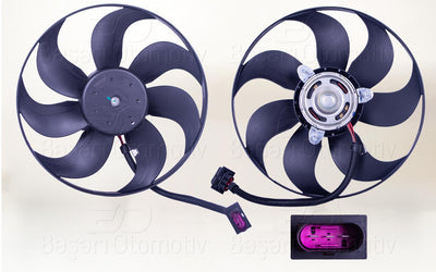 Wisco 1113137-00 Fan Motor without Shroud (350 mm-3 Connector-7 Blade) VW Polo Fabia Ibiza Cordoba — Motors, Pumps & Antennas