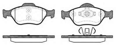 MGA 55247 Front Brake Disc Brake Pad (Ford: Fiesta 1996-2008) — Brake Pads