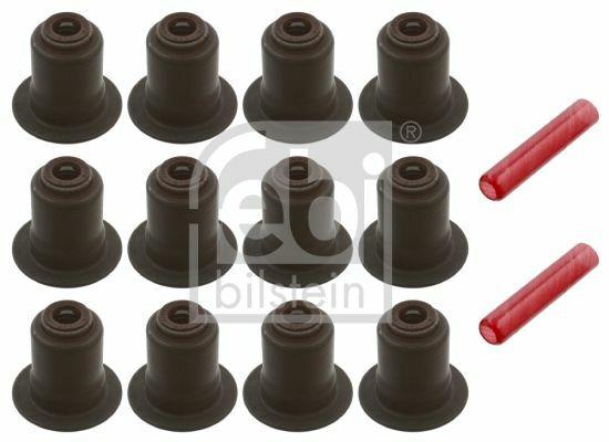 FEBI 32225 Valve Seal Set - 6 mm Interior Diameter, 12 Pieces — Valvetrain