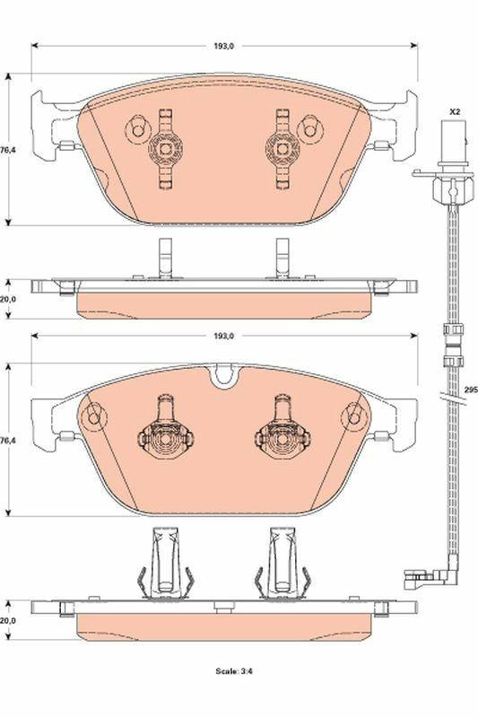 TRW GDB1884 Front Brake Pad Set for Disc Brakes — Brake Rotors & Drums