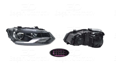 Wisco 1243115-00 Headlight Right VW Polo 09-14 Hella Type — Headlights