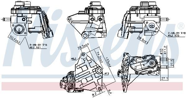 Nissens 98348 EGR Valve Golf V / Passat / Jetta / A3 / Blr / Bvy / Bvz / Bly 2.0 FSI 04 > — Emission Control