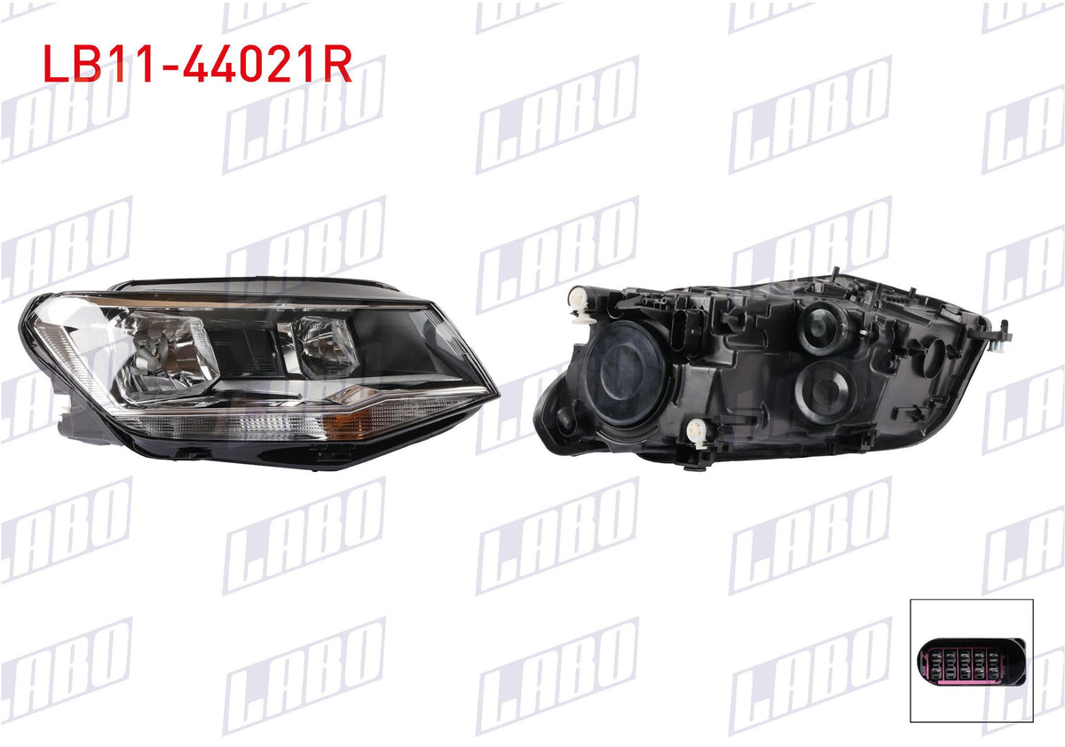 LABO LB11-44021R Headlight Right Volkswagen Caddy IV (Sab, Saj) 2015-Comfortline