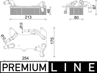 Mahle CLC287000P / Transmission Oil Cooler Audi A6 A7 A8 Q5 — Oil System