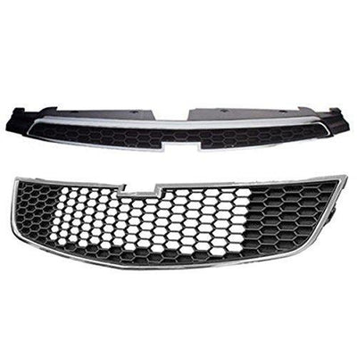 Chevrolet Cruze Front Grille Lower Upper Set Aftermarket Product — Auto Parts Hall, Bumpers & Grilles