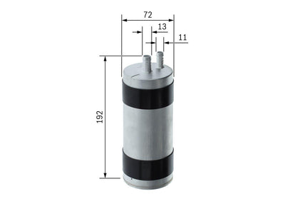 Bosch F026402144 Fuel Filter A6 A7 A8 17 > > 3.0 TDI Ddvf Ddvb Dmga Panamera 4.0 S 16 > > Dbuc — Fuel Delivery