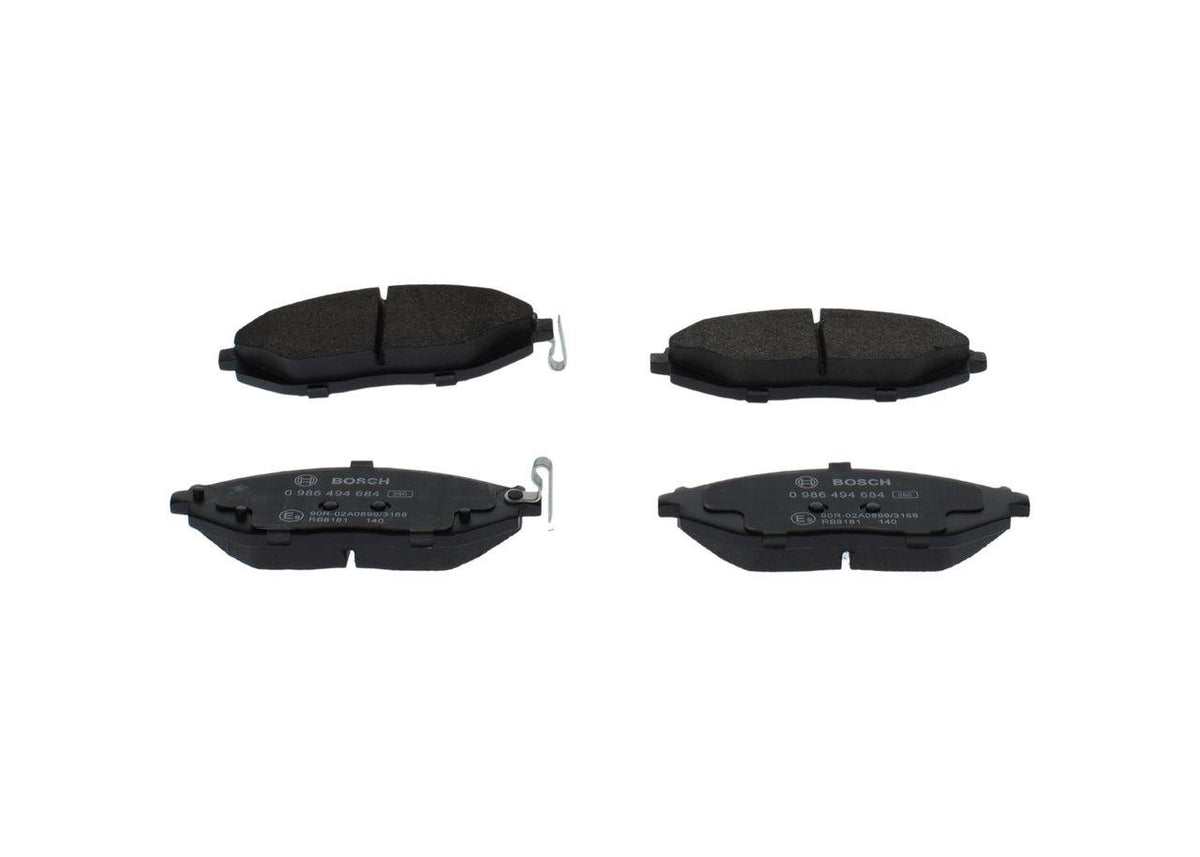 Bosch 0986494684 Brake Pad Front Chevrolet Spark M300 New Type — Brake Pads