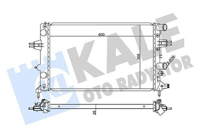 Kale 355570 Radiator Astra G Z16xep 00-10 — Radiators & Fans