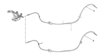 Opel Astra J El Brake Cable Right /Left Genuine (Manual El Brake Cable for) — Auto Parts Hall, Brake Cables & Hardware