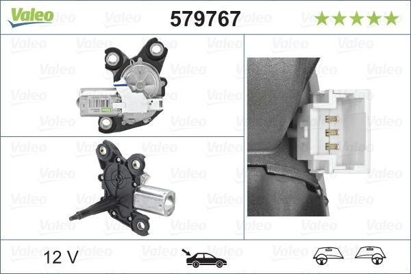 Valeo 579767 Wiper Motor Rear Berlingo/Partner Tepee 08> 1.6 HDi