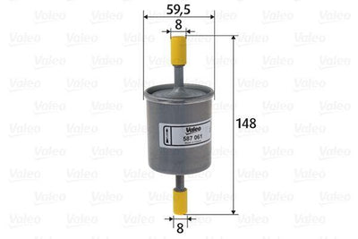 Valeo 587061 Valeo / Fuel Filter Chevrolet Aveo / Kalos / Lacetti 1.2 / 1.4 / 1.6 — Fuel Delivery
