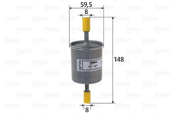 Valeo 587061 Valeo / Fuel Filter Chevrolet Aveo / Kalos / Lacetti 1.2 / 1.4 / 1.6 — Fuel Delivery