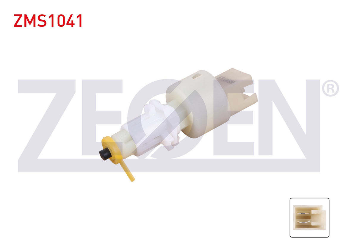 Zegen ZMS1041 Brake Light Switch Fiat Albea-Brava-Bravo 1998-2012 / Doblo 2001-/ Palio 1996-2012 / Punto 1993-2000 / Ducato 1994-2002 / Peugeot Boxer 1994-2002 / Citroen Jumper 1994-2002