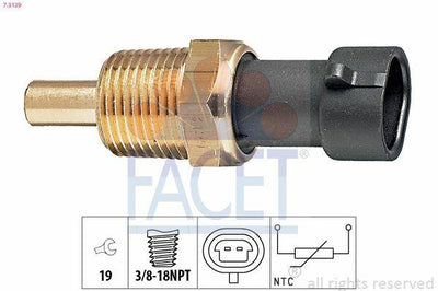 FACET Motor Temperature Sensor 7.3129 - Y17DT Corsa C Combo C — Temperature Sensors & Switches