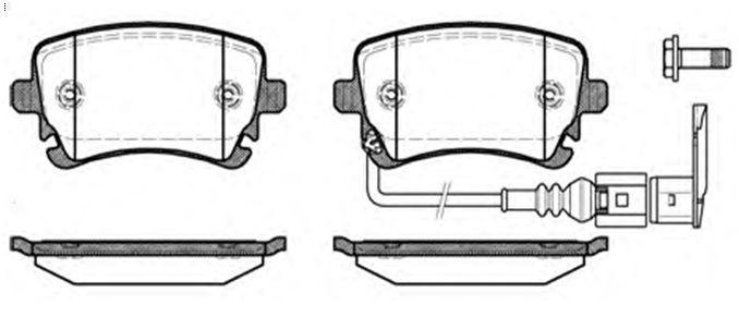 MGA 55209 Rear Brake Pad-Kablolu-(VW Transporter 03 -) — Brake Pads