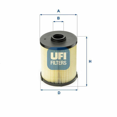 UFI FILTRE Fuel Filter 26.006.00 - Compatible with W202, S202 and 2 more models — Fuel Delivery