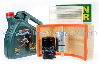 Mann Volkswagen Golf 4 1.6 AKL Maintenance Kit - Complete Filter Set with Castrol Oil — Maintenance & Service Kits