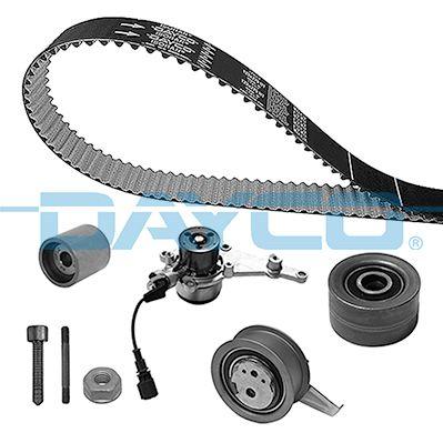 Dayco KTBWP12400 Timing Belt Kit + Water Pump Caddy Passat Tiguan A3 A4 A5 2.0 TDI 16- — Water Pump & Thermostat