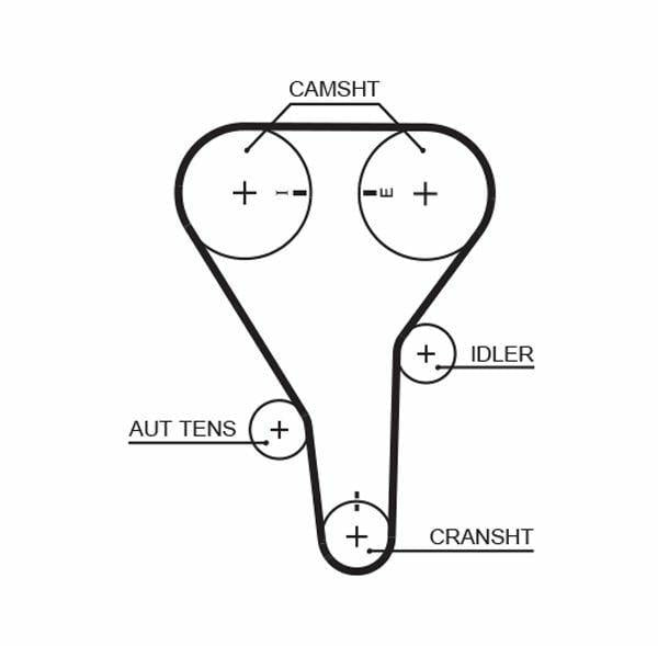 GATES 5356XS Timing Belt — Belts