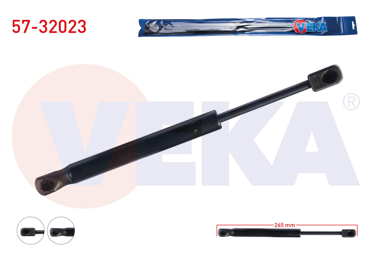 Veka 57-32023 Trunk Gas Strut 265mm / 470N Opel Astra H 4 Door 2004-2010 — Support Rods & Struts