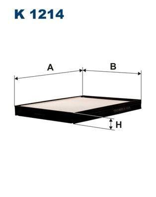 FILTRON K1214 Cabin Air Filter - Particle Filter for 00-03 Accent — Air & Cabin Filters