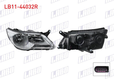 LABO LB11-44032R Headlight Right Volkswagen Tiguan 2008-2015 — Headlights