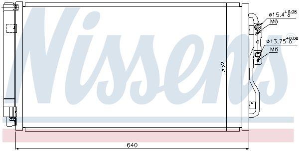 Nissens 940236 A/C Condenser BMW F20 F21 F30 F80 11> N13-N20-N26-N47N-N55-B37-B38-B47-I01-I12 — Condensers & Evaporators