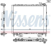 nissens radiator for land rover discovery v, close-up of nissens radiator, nissens radiator specifications Nissens Radiator for Land Rover Discovery V (L462) - High Efficiency Cooling for Car Owners & Mechanics | 23 in x 28.5 in x 1 in Nissens Radiator for Land Rover Discovery V nissens, land-rover, discovery-v, automotive-radiator, cooling-system, vehicle-parts, car-maintenance, mechanics, engine-cooling, ai-generated