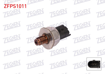 Zegen ZFPS1011 Fuel Pressure Sensor Mercedes (W176) A180 CDI / (W246) B180 CDI / (W204) C220 CDI / (W212) E220 CDI / (W166) Ml250 CDI / Vito 110 113 116 114 119 2010-/ Sprinter 216 316 516 2