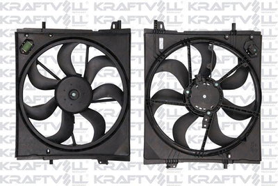 Kraftvoll 08120047 Radiator Fan Complete Nissan Qashqai 1.2-1.5-1.6 J11 Body 2013- X-Trail T32 2014- — Radiators & Fans