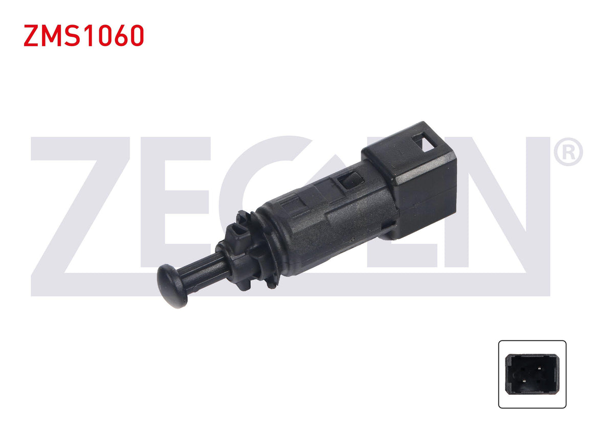 Zegen ZMS1060 Brake Light Switch Renault Clio II 1998-2012 / Kangoo 1997-/ Megane I 1995-2003 / Traffic II 2001-/ Master II 2001-/ Dacia Logan 2010