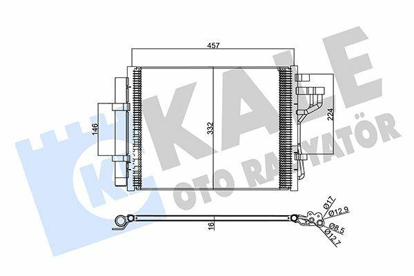 Kale Air Conditioning Radiator Condenser - Durable Aluminum — Condensers & Evaporators