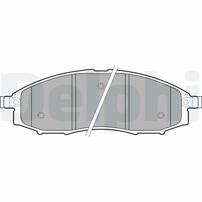 Delphi LP1772 Brake Pad Set - Resin Material for Murano & Navara — Brake Pads