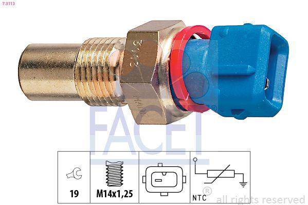Facet 7.3113 Coolant Temperature Sender P106 Ax 92=-Expert Partner Berlingo 96=-P806 Ducato Boxer Jumper Jumpy 94