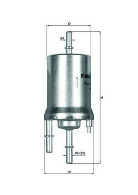 MAHLE KL156-1 Fuel Filter - Compatible with Polo, Cordoba, and Ibiza — Fuel Delivery