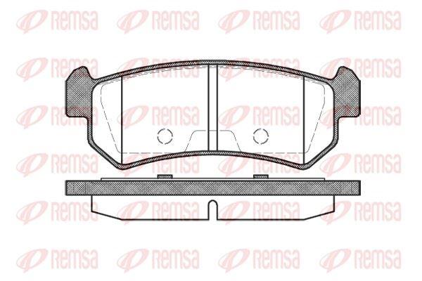 REMSA 1048.00 Brake Pad Lacetti 03 05 — Brake Pads