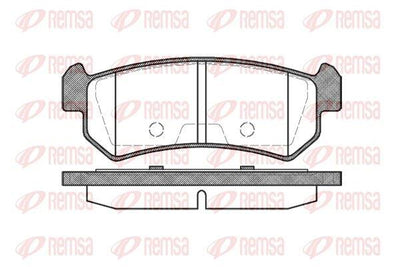 REMSA 1048.00 Brake Pad Lacetti 03 05 — Brake Pads