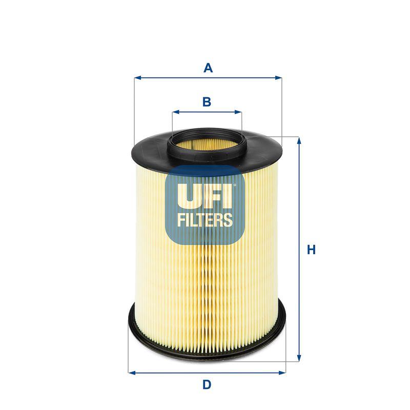 Ufi 27.675.00 Air Filter Focus II/III/C-Max 1.4-2.0, Volvo S40/C30/V40/V50, Kuga/Connect/Mazda III — Air & Cabin Filters