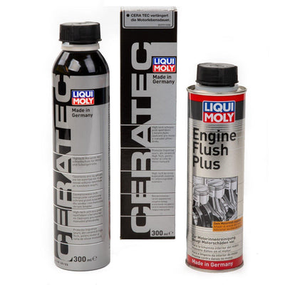 Liqui Moly Engine Flush Plus & Ceratec Ceramic Engine Protection - High Performance Cleaning & Protecti — Covers & Protection