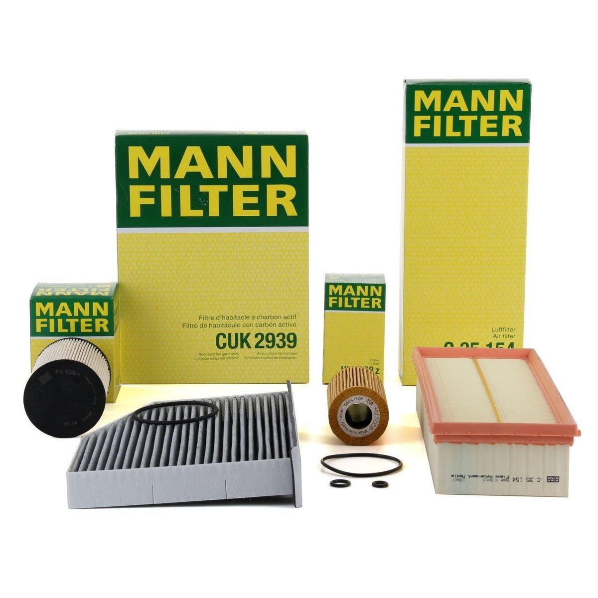 Mann Volkswagen Golf 6 1.6 TDI Maintenance Filter Set — Maintenance & Service Kits