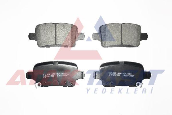 AP 05P2047 Brake Pad Rear with Wear Indicator Opel Astra K 1.0i Turbo-1.4i Turbo-1.6 CDTi 15-16 Rim 2015