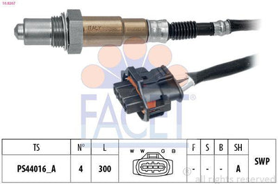 Facet 10.8267 Oxygen Sensor Opel Adam Astra G H J Combo Corsa C D — Oxygen & Air-Fuel