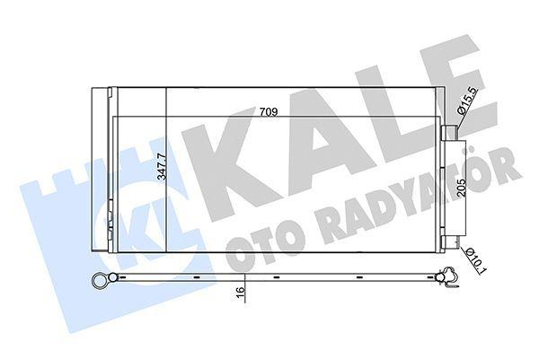 Kale Climate Radiator 342450 - Laguna III Latitude 1.5 dCi / 2.0 — Radiators & Fans