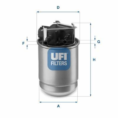 Ufi 55.517.00 Renault Kadjar 2019- 1.5 Blue dCi Euro 6 Diesel Filter Black Socket — Fuel Delivery