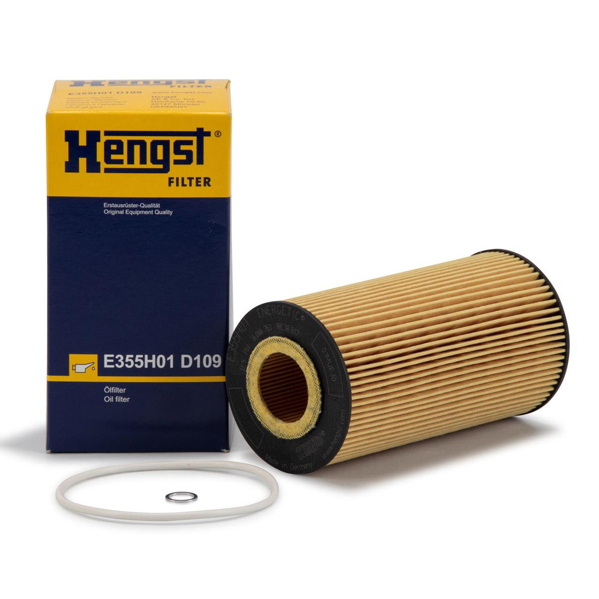 HENGST E355H01D109 Oil Filter - Compatible with Audi S4 A6 A8 — Oil Filters